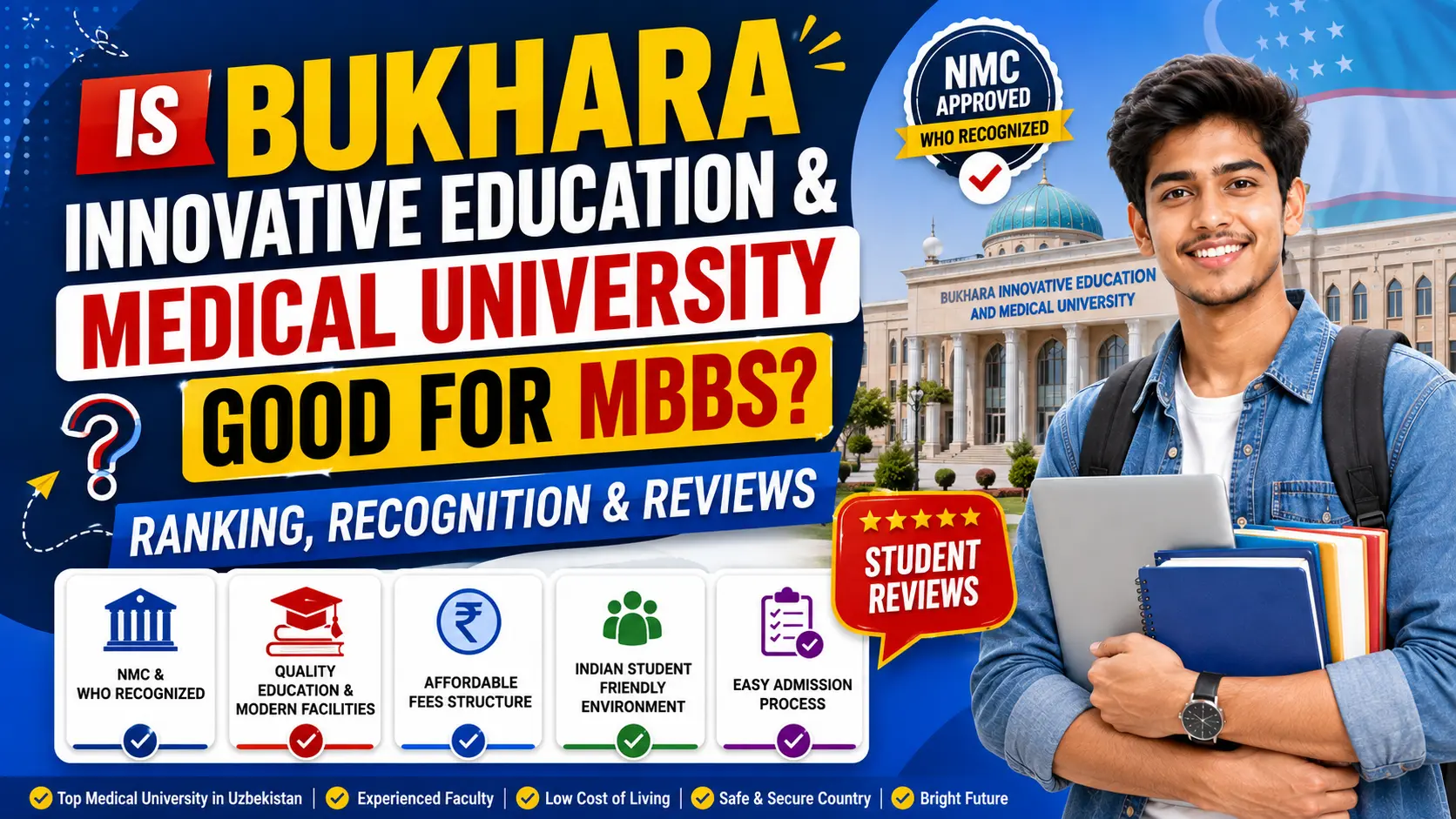 Is Bukhara Innovative Education and Medical University Good for MBBS? Ranking, Recognition & Reviews